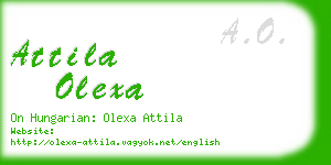 attila olexa business card